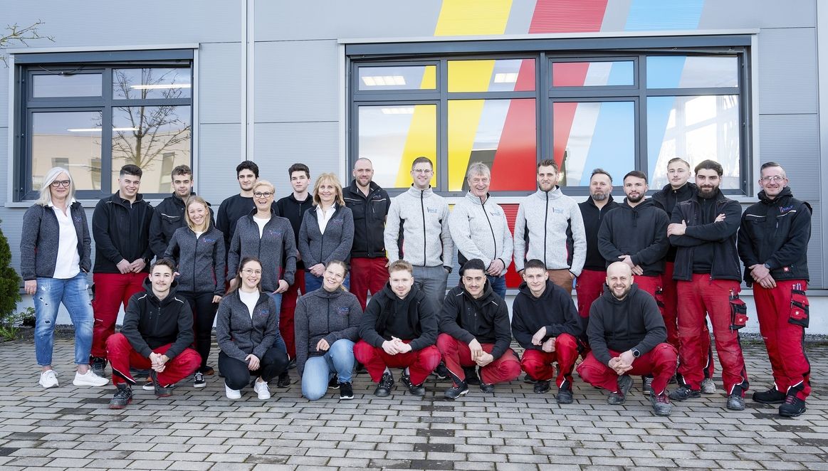 Gruppenfoto vom Team
