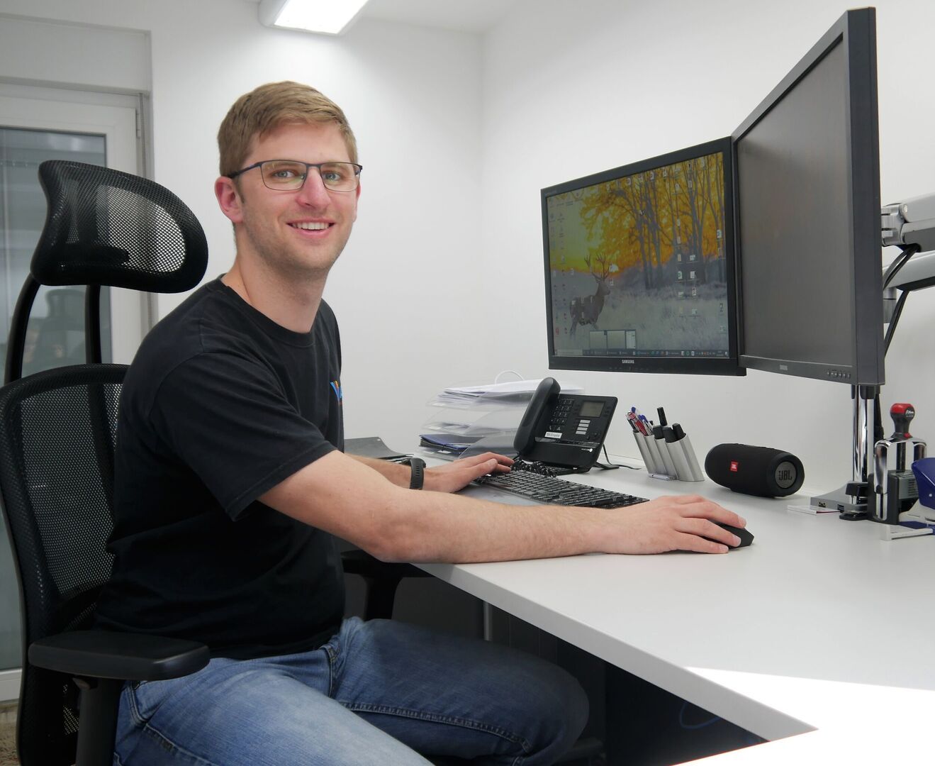 Projektleiter bei der Arbeit